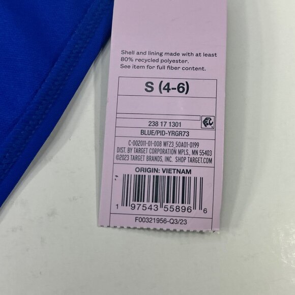 Wild Fable Women's Size Small 4-6 Swim Bottom Bikini Hi Leg Blue New With Tags - Picture 4 of 9